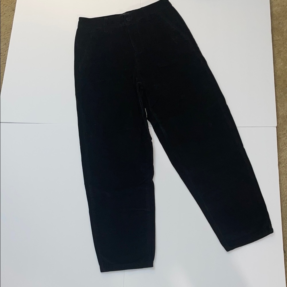 ASOS Black Corduroy Pants Straight-Leg